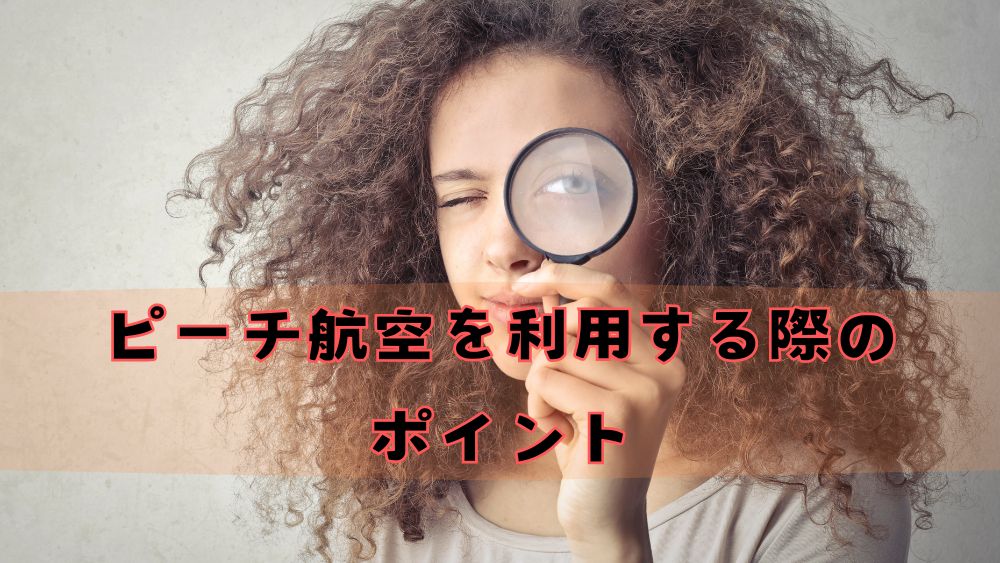 ピーチ航空を利用する際のポイント